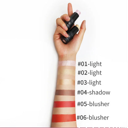 Face Contouring Bronzer Stick Multifunctional Highlighter Brightening Silkworm Blusher Rouge Cream Modify Concealer Pen Makeup