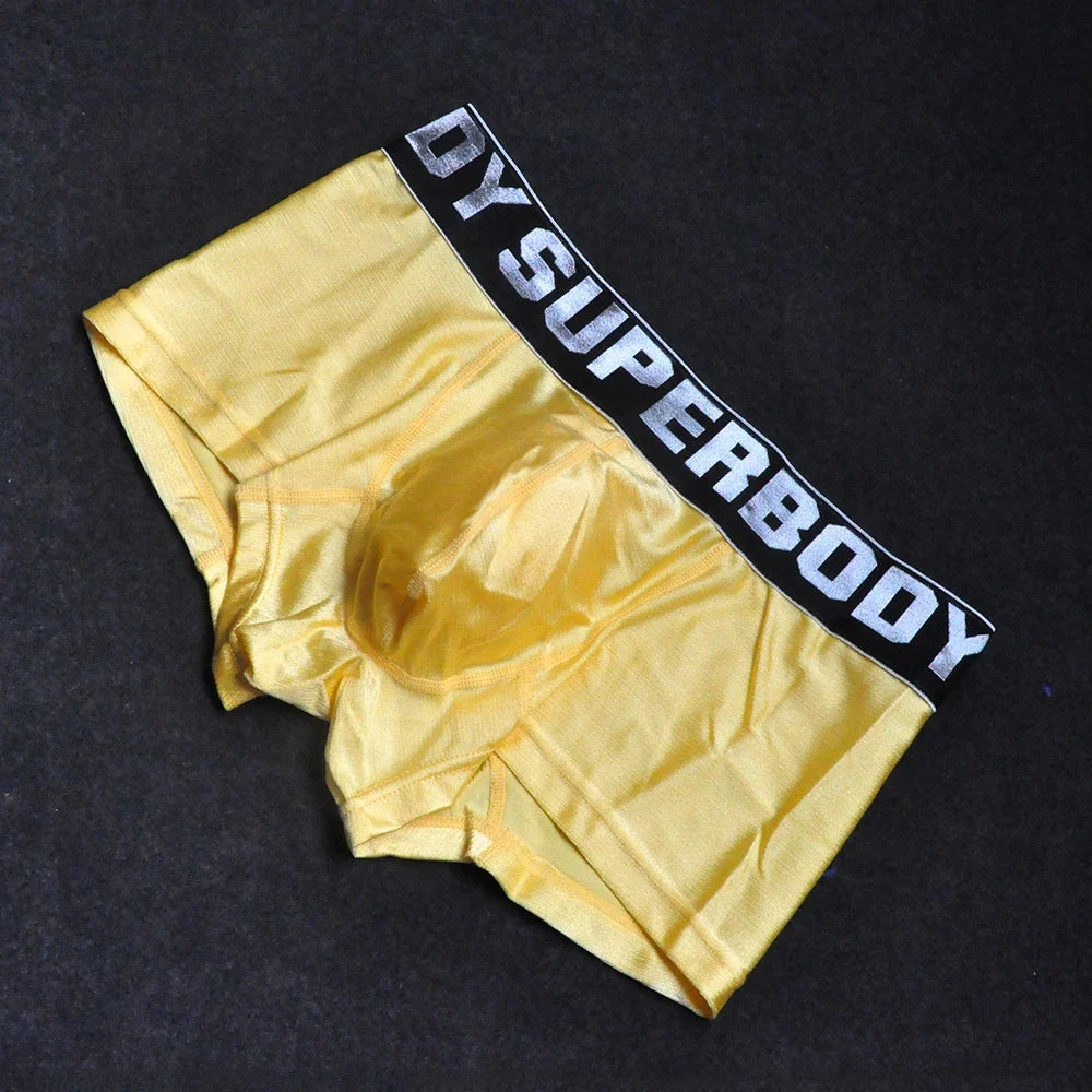 Cool Ice Silk New Men Boxer Shorts Trunk Boxers Fashion Underpants  Interior Home Underwear Men M L XL XXL Boxers Sale