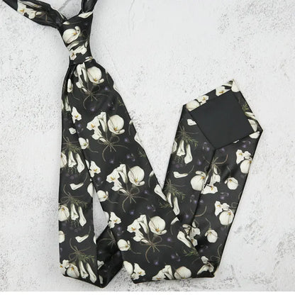 Fashion 8CM Wdith Elegant Neckties Vintage Retro Flower Printed Ties For Adult Mens Casual Daily Neckwear Wedding Party Cravate