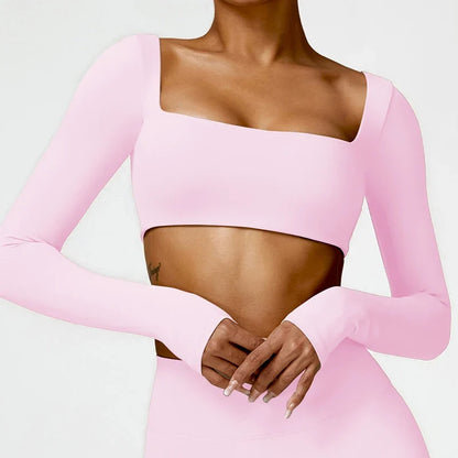 Hearuisavy Quick-Dry Yoga Crop Top