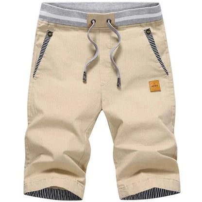 Men's Cotton Linen Casual Summer Shorts 4XL
