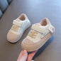 Baby Kids Walking Shoes Toes Capped Anti-kicked 2025 New Fashion Boys Girls Sports Shoes Non-slip Children Flat Shoes Soft Sole