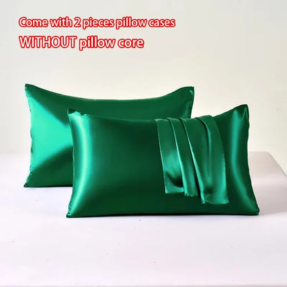 2pcs Satin Pillowcase for Skin and Hair, Satin Pillow Cases Set of 2