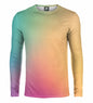 Spring and Autumn Fashion Long Sleeve Men's Abstract 3D Striped Gradient Solid Color Printing Loose Casual Hoodie
