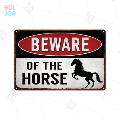 Wildlife Warning Signs Beware Of The Pig Snakes Metal Sign Animals Tin Plate Wild Forest Warning Plaque Retro Wall Stickers Sign