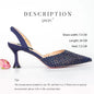 New Wine Red High Heels Shoes And Bag Dotted Crystal Wedding Party Spring, Summer, and Autumn Fashion Women's Noble Sandals