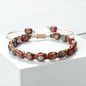 Bohemian Imperial Stone Beaded Bracelet Handmade  Braided String Bangles Friendship Jewelry Gift Vintage Design Strand Bracelets