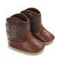 Western Denim Baby Winter Boots, Fashion Warm Casual First Walkers Shoes for Boys Girls 0-18 Months ﻿
