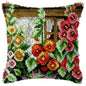 Knot Pillow Package Latch Hook Kit Cushion Pillowcase Kussen Set For Needlework DIY Butterfly Flower Plant Series Latch Hook Kit