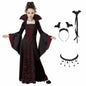 Kids Vampire Costume Gothic Halloween Dress with Accessories