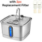 101oz/3l Stainless Steel Cat Water Fountain Automatic Pet Water