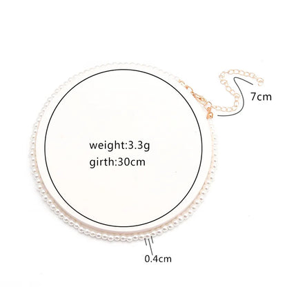 Imitation Pearl Necklace Adjustable Elegant Irregular Beads New Trend Date Wedding Party Jewelry Women Girls Gift