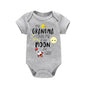 MY GRANDMA LOVES ME TO THE MOON AND BACK Funny Newborn Onesies Cut Baby Girl Boy Clothes High Quality Infant Bodysuit