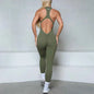 Women’s Sleeveless Zipper Jumpsuit Gym Wear