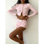 Women's Casual Cardigan & Shorts Set
