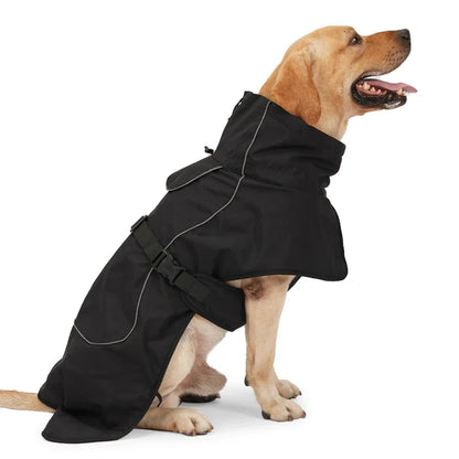 Winter Clothes for Dogs Windproof Vest Adjustable Clothes with Harness Cold Weather Waterproof Outfit for Small Medium Large Dog