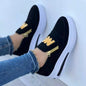 Women's Sneakers Platform Shoes Side Zipper M Printed Women Vulcanized Shoes Lightweight Casual Shoe Plus Size 43 Women Shoes