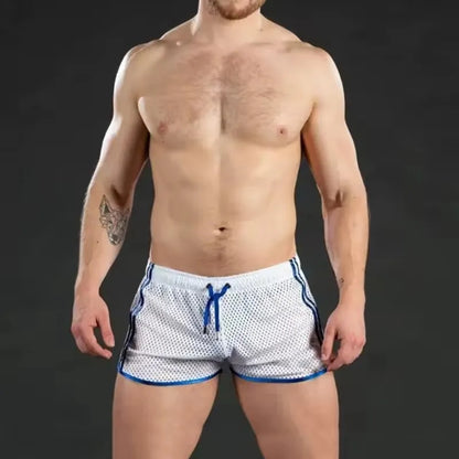 2026 New Gym Mens Summer Running Shorts Quick Dry grid Workout Short Pants GYM Wear Men Training Beach Breathable sports Shorts