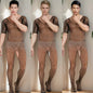 Sexy Adult Couple Sex Tоy 2025 Man's Fishnet Lingerie Jumpsuits Male Sheer Babydoll Nightwear Sleepwear Porn Gentlemen Underwear