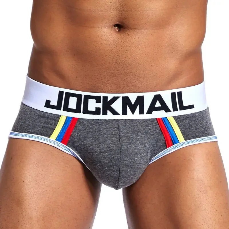 Cotton Men Underwear Boxer Brief Sexy Gay Penis Pouch Push Up Calzoncillos Hombre Slip Cueca Gay Underwear Male Panties