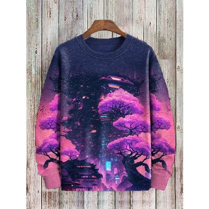 3D Printed Colorful Mushroom Hoodie For Men Women Mysterious Moth Graphic Sweatshirts Fashion Long Sleeves O-Neck Loose Hoodies