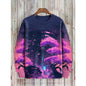 3D Printed Colorful Mushroom Hoodie For Men Women Mysterious Moth Graphic Sweatshirts Fashion Long Sleeves O-Neck Loose Hoodies