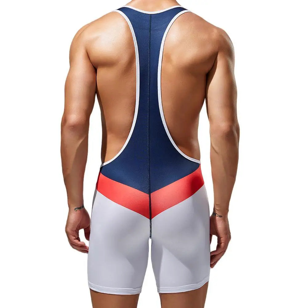 TAUWELL Men Bodysuit Undershirts Gym Sports Vest Leotard Men Boxers Wrestling Singlets Bodybuilding Jumpsuits