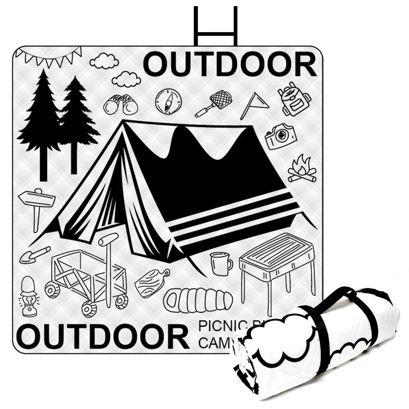 Camping Portables Picnic Mat Lawn Mat Thickened Moisture-Proof Outdoor