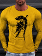 Sparta Vintage Graphic Men's Long Sleeve T-shirt for Men Clothing Casual Tops Tee Fashion 3D Full Printing Tshirt Streetwear
