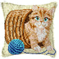Cats Latch Hook Kits Pillow Cover