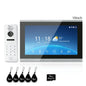 ANJIELO 4‑Wire Tuya Smart Video Door Phone Intercom System PIR Motion Detect Two‑Way Audio Password Unlock Home Villa Security