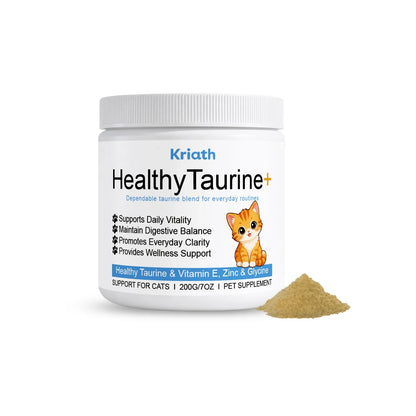 Cat Taurine Supplement Powder, Mild Formula Daily Nutrition Care Powder, Support Kitty Vitality & Wellness