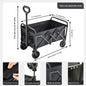 Outdoor garden camping large-capacity folding trolley, portable, detachable, compact and lightweight picnic camping cart