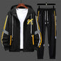 Men’s Printed Cardigan & Pants Tracksuit Set