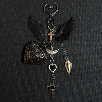 Original Hollow Heart Pocket Watch Chain Keychain Design Steampunk Clock Vintage Necklace Pendant Jewelry Watch Men Women Gift