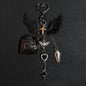 Original Hollow Heart Pocket Watch Chain Keychain Design Steampunk Clock Vintage Necklace Pendant Jewelry Watch Men Women Gift