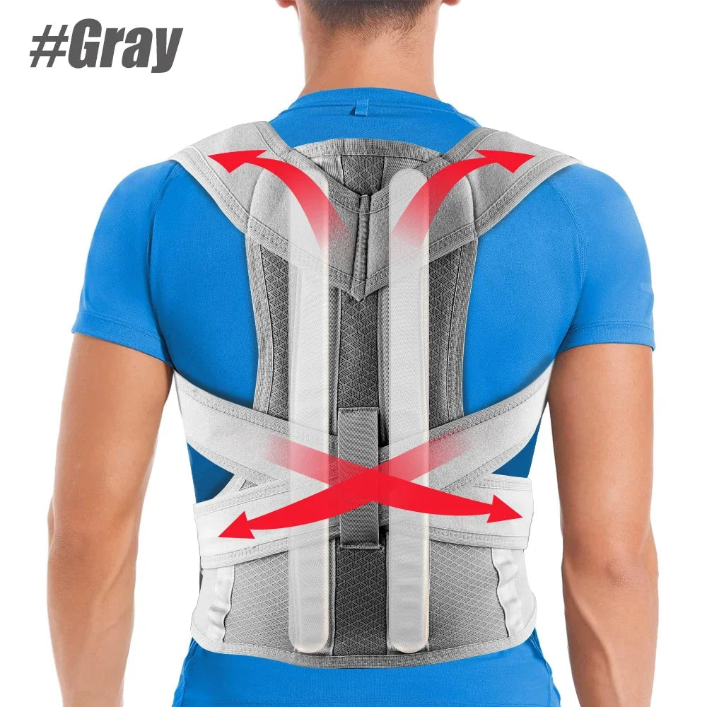 Back Brace Posture Corrector for Women & Men,Back Straightener, Scoliosis and Hunchback Correction,Adjustable Posture Trainer