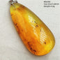 Natural Amber Pendant From Baltic Flower Yellow Amber Water Drop Women Men Jewelry Reiki Stone Women Men AAAAAAA