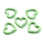 5pcs Multicolor Metal Heart Ring Spring Clasp Carabiner Keychain Clips Hook Dog Chain Diy Jewelry Buckle Connector Supplies