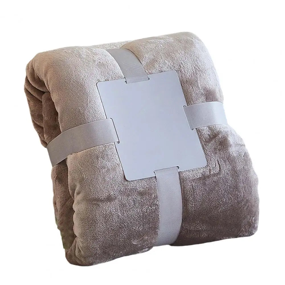 Soft Flannel Fleece Throw Blanket Solid Color Lightweight Plush Blanket for Bed Sofa Couch All Season Nap Blanket