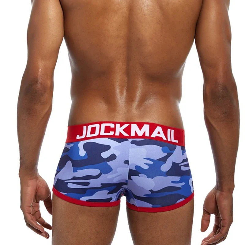 Jockmail Ropa Interior for Hombre Caliente Boxers Camouflage Nylon Slip Quick-drying Sports Lingeriefrom 18 for Men Panties Lot