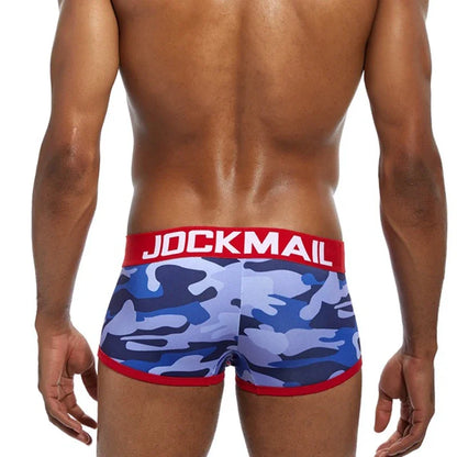 Jockmail Ropa Interior for Hombre Caliente Boxers Camouflage Nylon Slip Quick-drying Sports Lingeriefrom 18 for Men Panties Lot