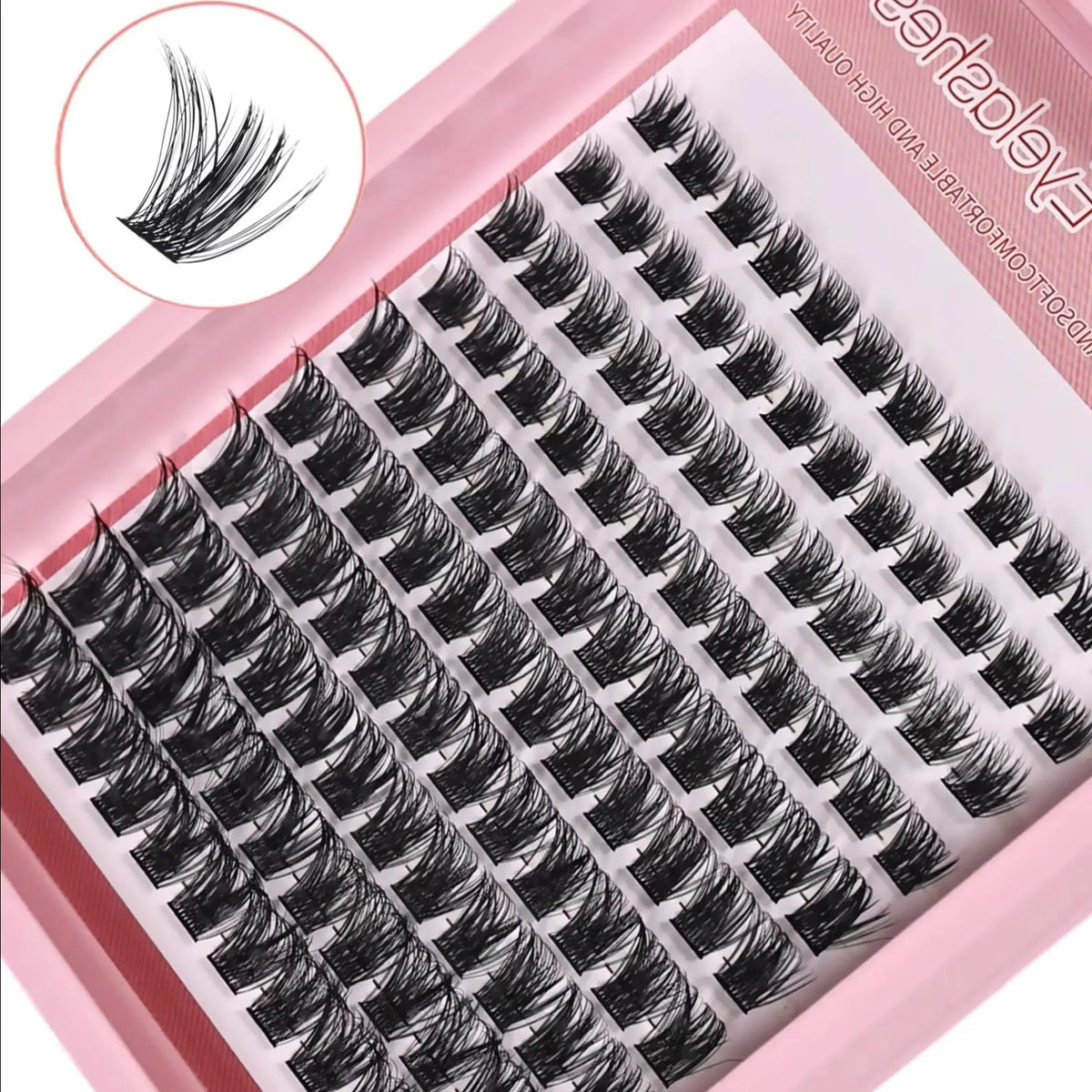 120pcs Lash Clusters Wispy Individual Eyelashes 8-16mm D Curl Fluffy Cluster Lashes Natural Look Eyelash Extensions