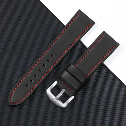 Suunto Race, Vertical & 9 Peak Leather Band with Stitching Options