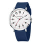 Women's Arabic Numeral Silicone Quartz Watch