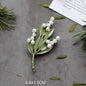 Creative Handmade Exquisite Green Plant Brooch Corsage Woman Retro Pearl Brooches Coat Accessories Jewelry