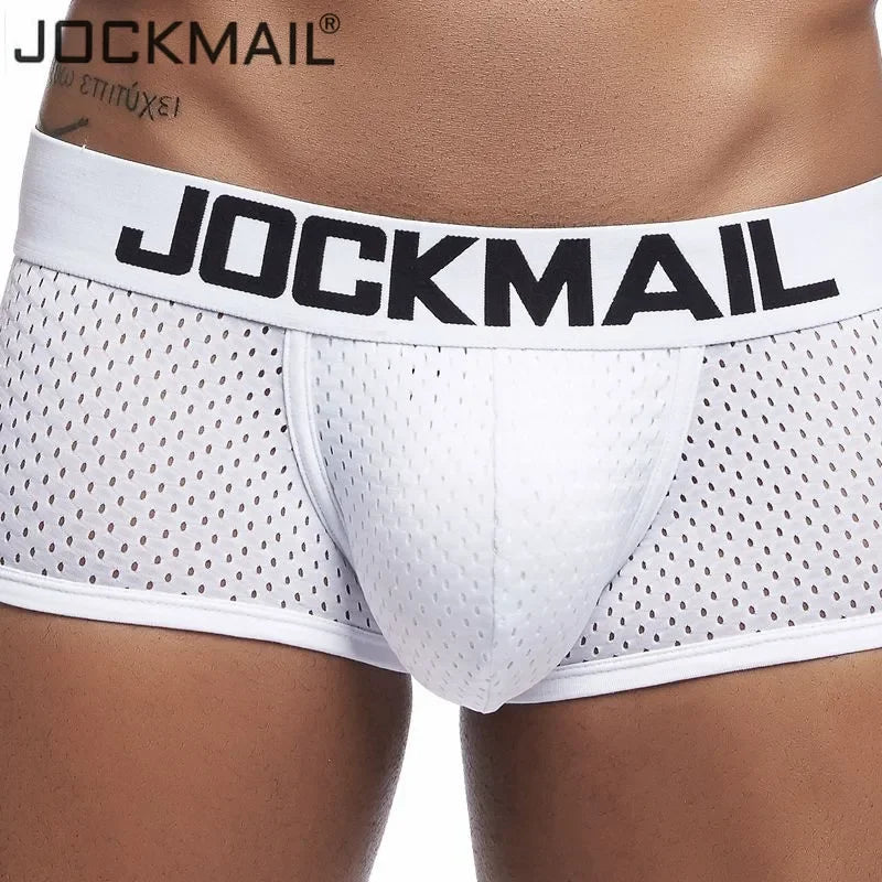 JOCKMAIL  4PCS/Lot boxer men Mesh Breathable boxershorts men Underwear Shorts panties men cuecas boxer underpants calzoncillos