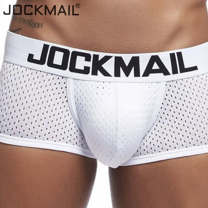JOCKMAIL  4PCS/Lot boxer men Mesh Breathable boxershorts men Underwear Shorts panties men cuecas boxer underpants calzoncillos
