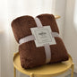 Fluffy Coral Velvet Blanket Flannel Plush Comfortable Thickened and Warm Soft Sofa Throw Blanket for Air-Conditioned Room Luxury