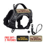 Tactical Dog Harness for Small Dogs - Military Service Dog Vest with Vertical Handle and Reflective Vest for Outdoor Training